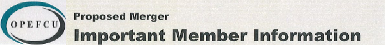 Proposed Merger - Important Member Information
